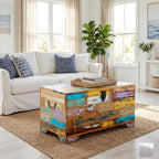 "Asquith" Solid Reclaimed Wood Storage Chest 73cm