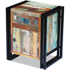 "Central Park" Solid Reclaimed Wood Bedside Table Nightstand