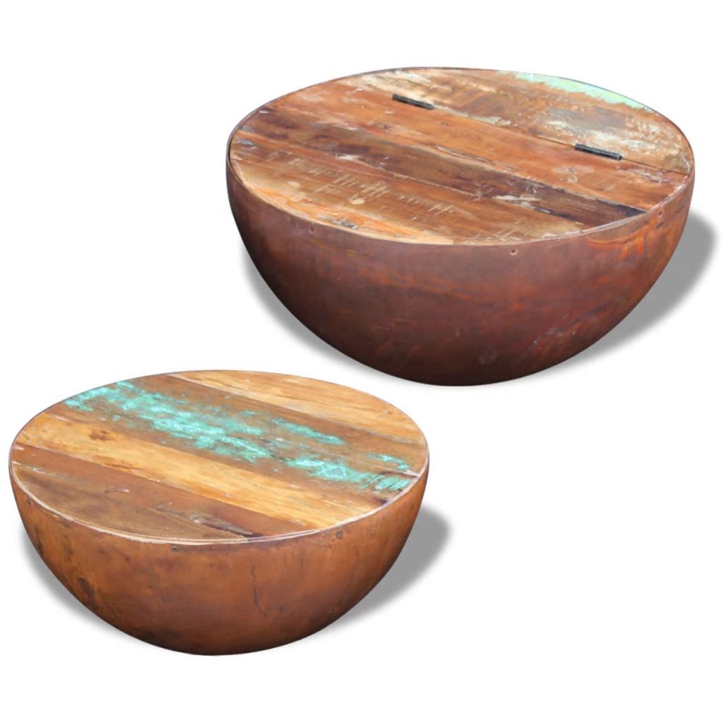 "Longview" Solid Reclaimed Wood Coffee Table Set Of 2