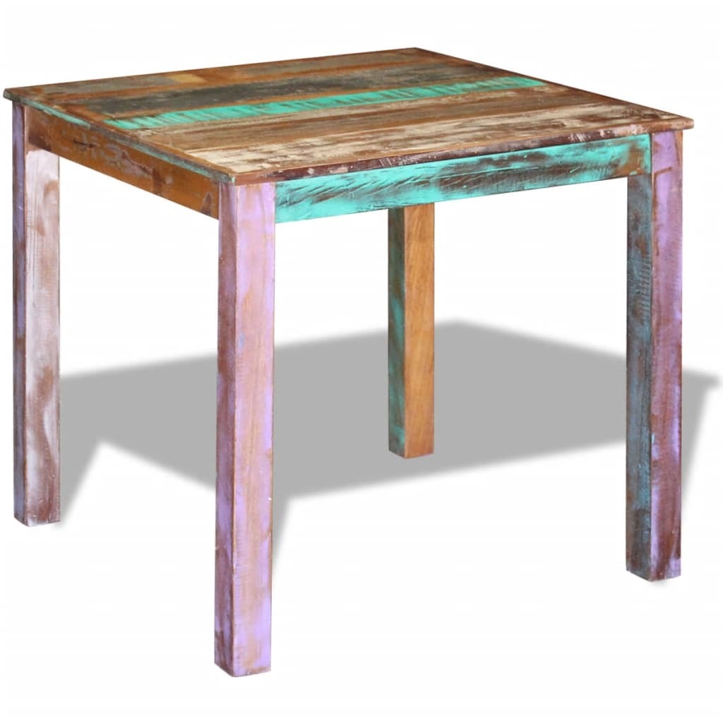 "Parraweena" Solid Reclaimed Wood Dining Table 80 cm