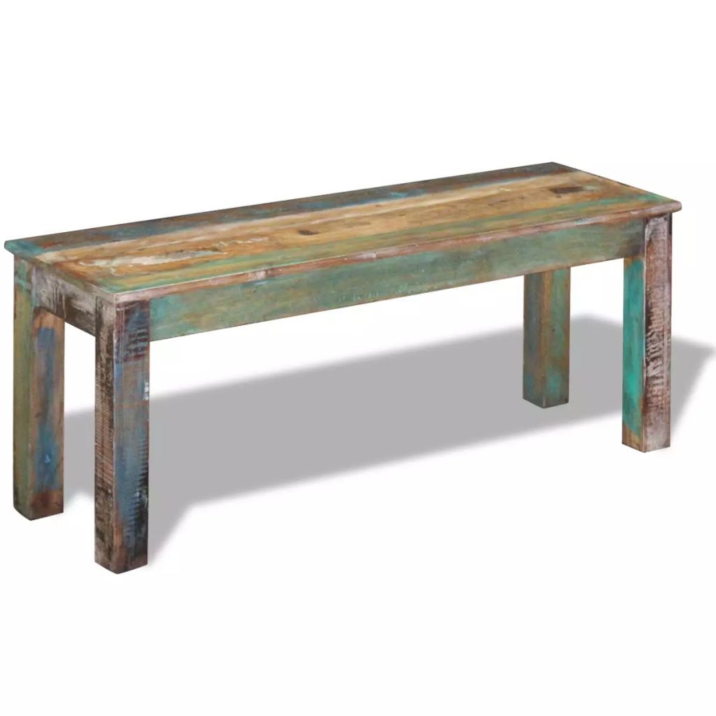 "Barraba" Solid Reclaimed Wood Bench 110 cm