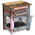 Solid Reclaimed Wood Bed Side/End Table 43x33x51 cm