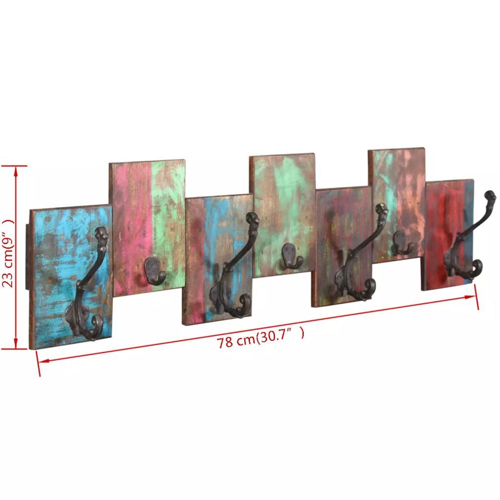 "Bass" Solid Reclaimed Wood Clothes Rack 78 cm