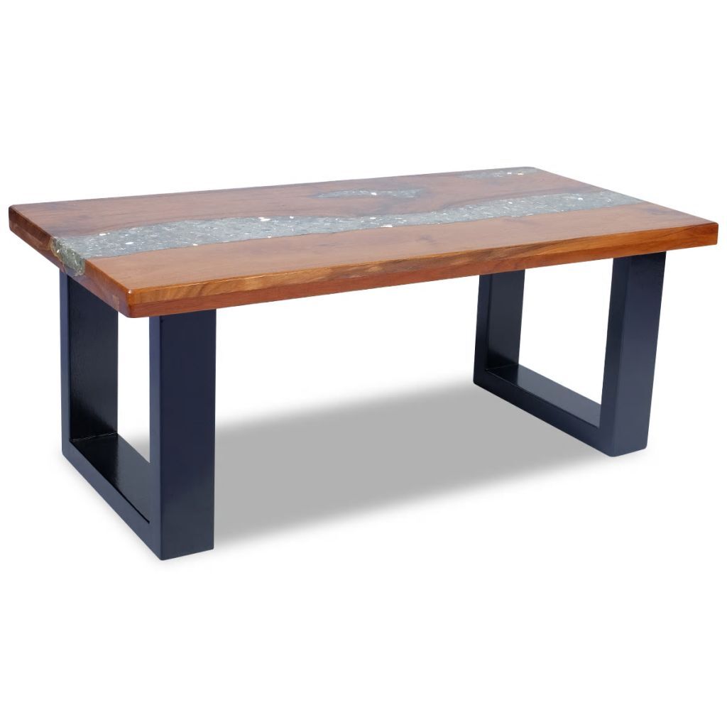 "Beazley" Coffee Table Teak Resin 100x50 cm