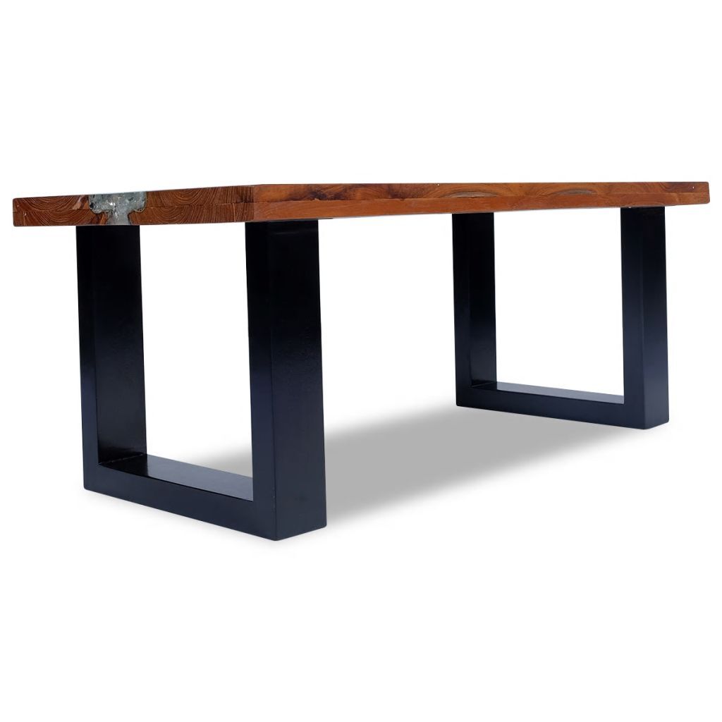 "Beazley" Coffee Table Teak Resin 100x50 cm