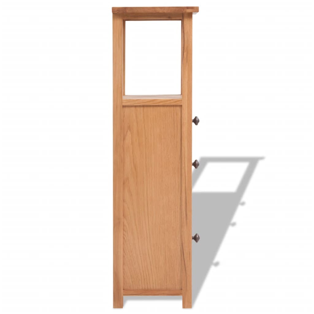 "Cypress" Solid Oak Wood Corner Stand