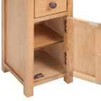 "Cypress" Solid Oak Wood Corner Stand