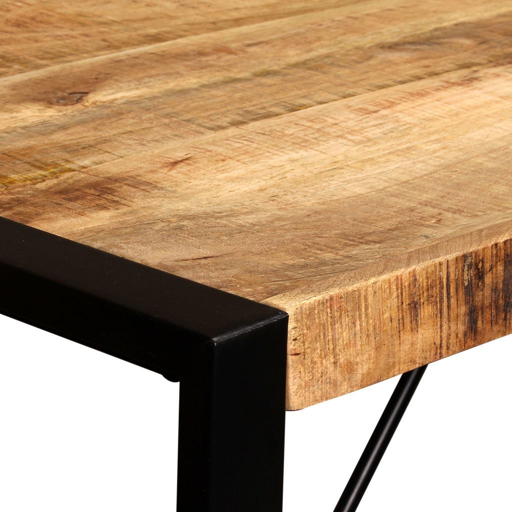 "Binda" Dining Table Solid Rough Mango Wood 120 cm