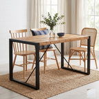 "Binda" Dining Table Solid Rough Mango Wood 120 cm