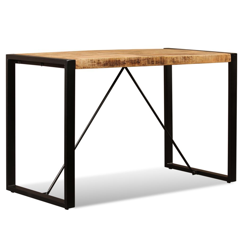 "Binda" Dining Table Solid Rough Mango Wood 120 cm