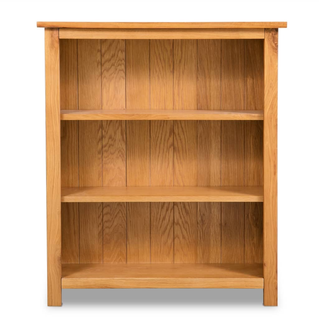 "Birch Grove" Solid Oak Wood 3-Tier Bookcase
