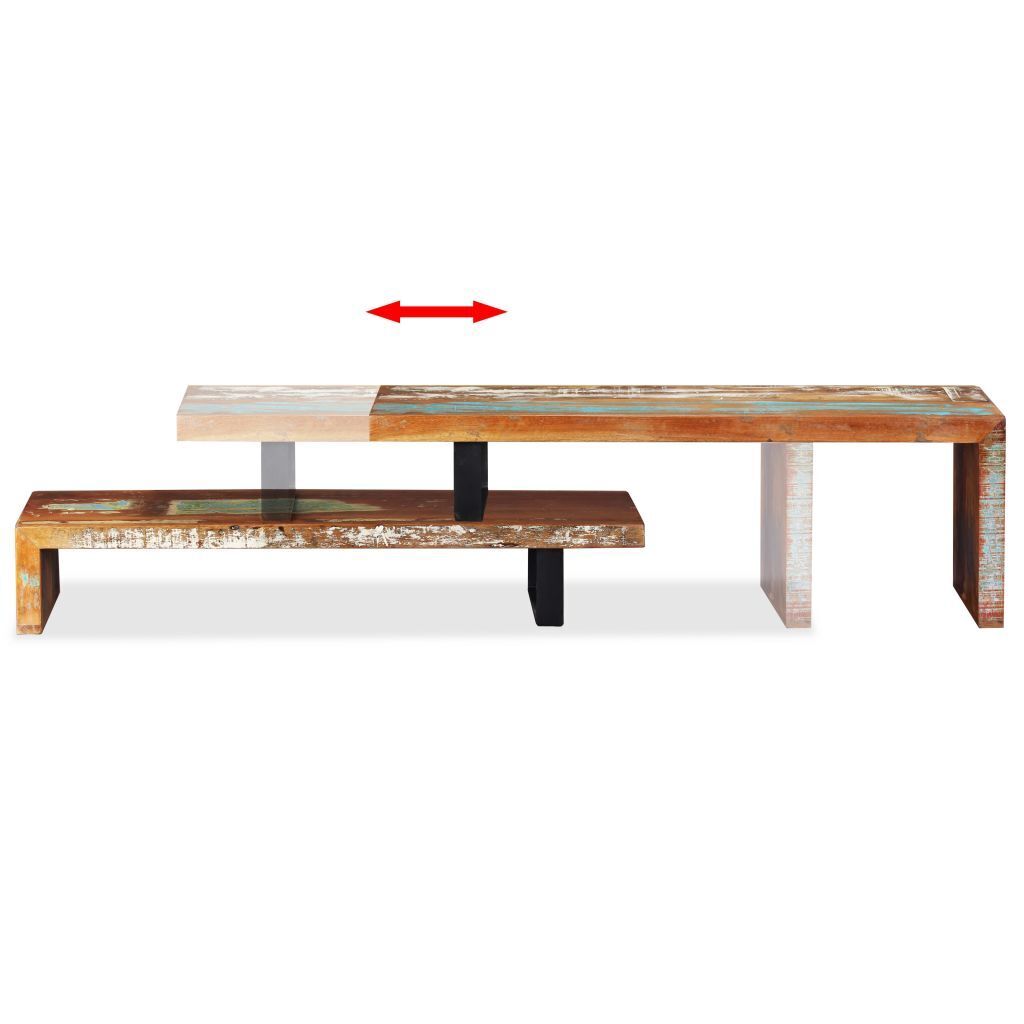 "Victor" Adjustable Length Entertainment Unit in Reclaimed Wood