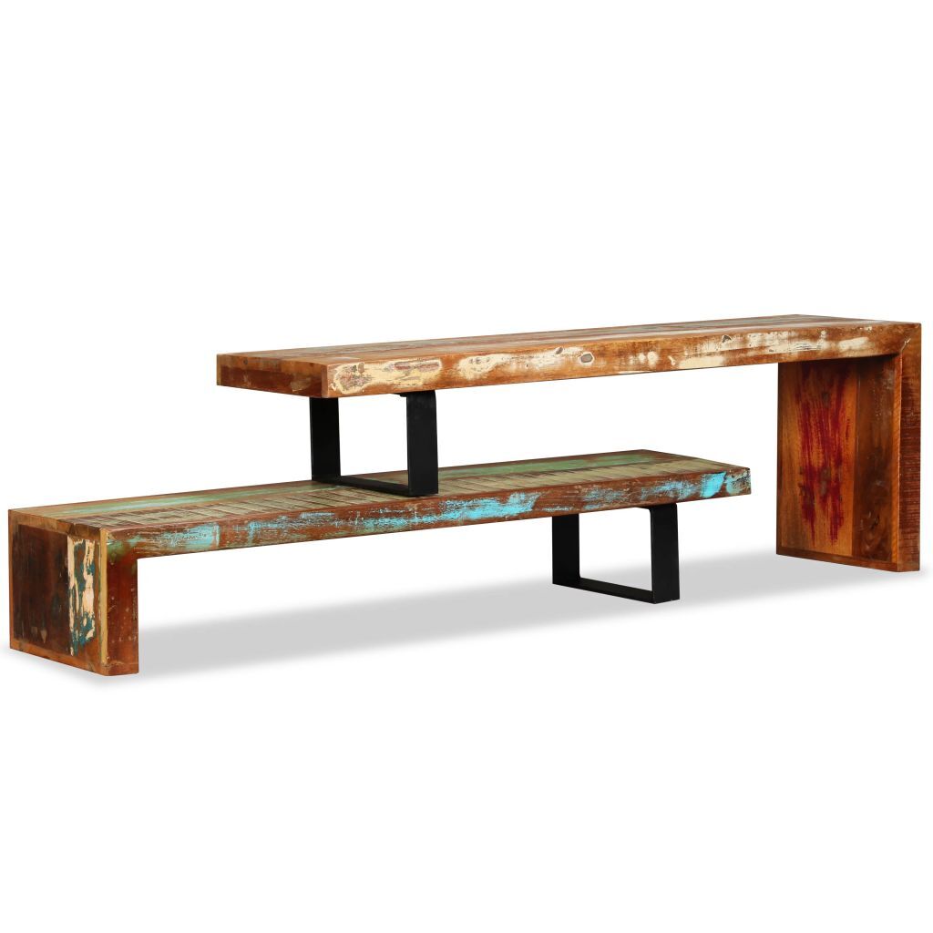 "Victor" Adjustable Length Entertainment Unit in Reclaimed Wood