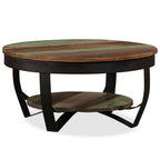 "Brodie Circle" Coffee Table 65 cm Solid Reclaimed Wood