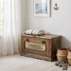 "Browne" Shoe Storage Bench Solid Reclaimed Wood