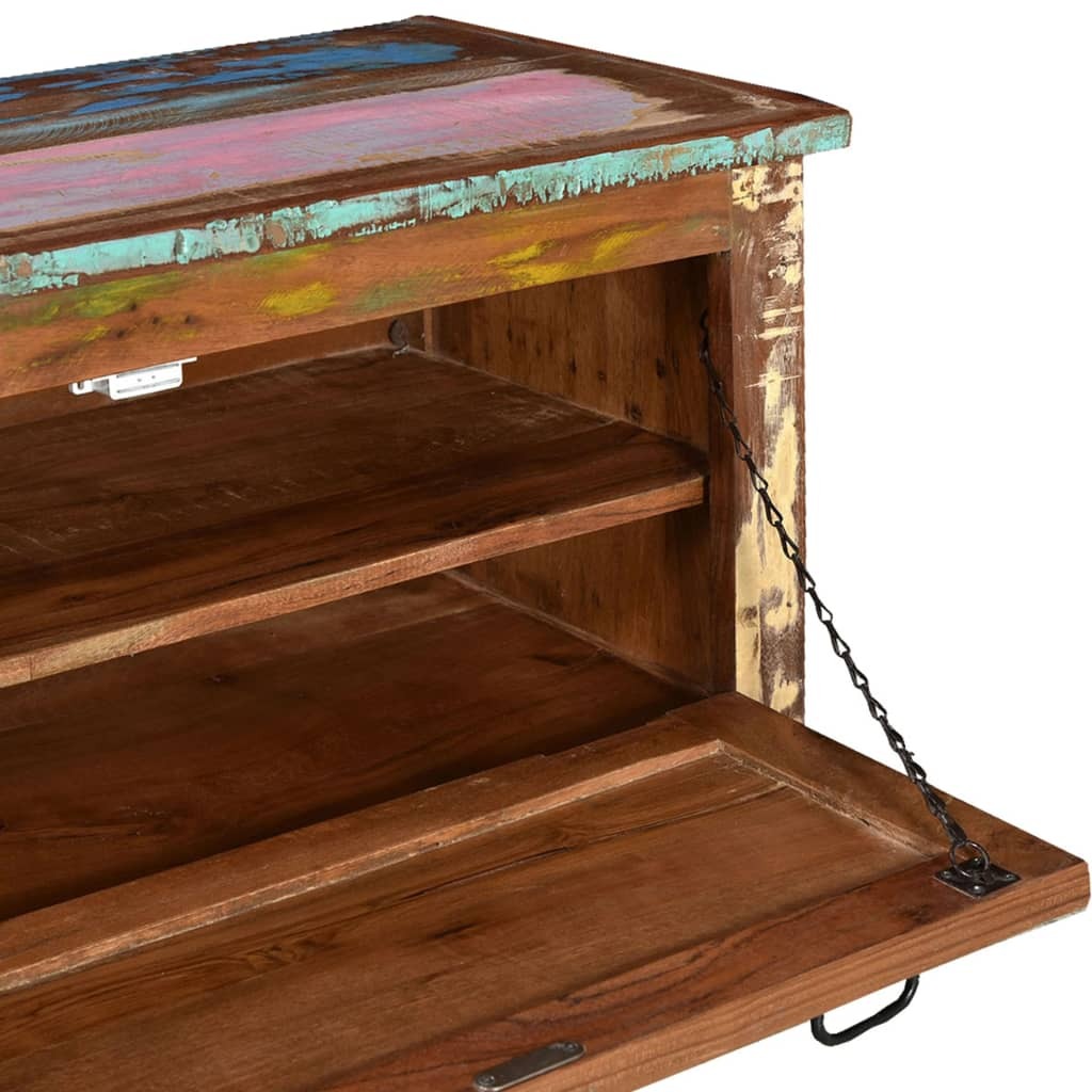 "Browne" Shoe Storage Bench Solid Reclaimed Wood