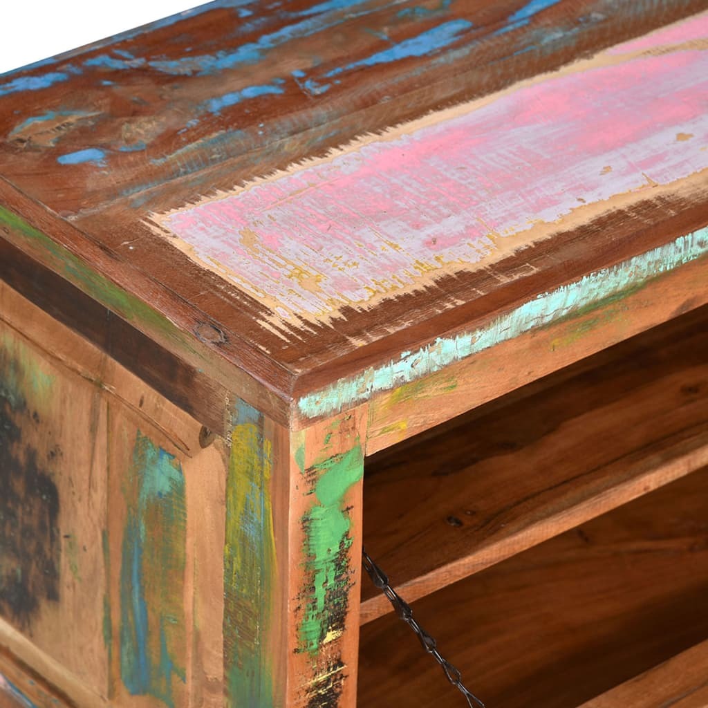 "Browne" Shoe Storage Bench Solid Reclaimed Wood