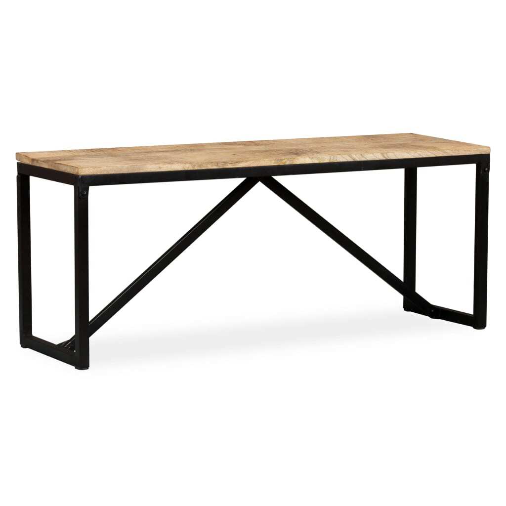 "Burbank" Bench Solid Mango Wood 110x35x45 cm