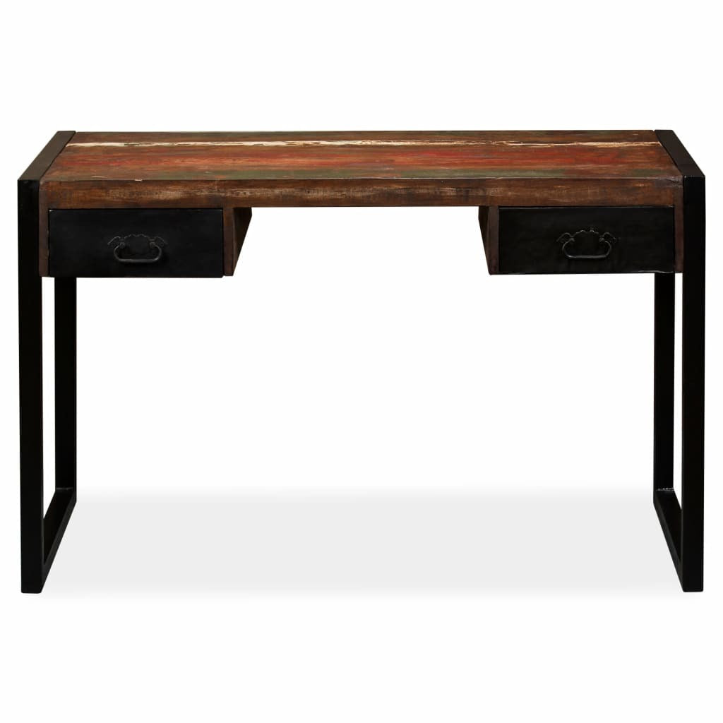 "Burrandong" Desk with 2 Drawers Solid Reclaimed Wood 120x50x76 cm