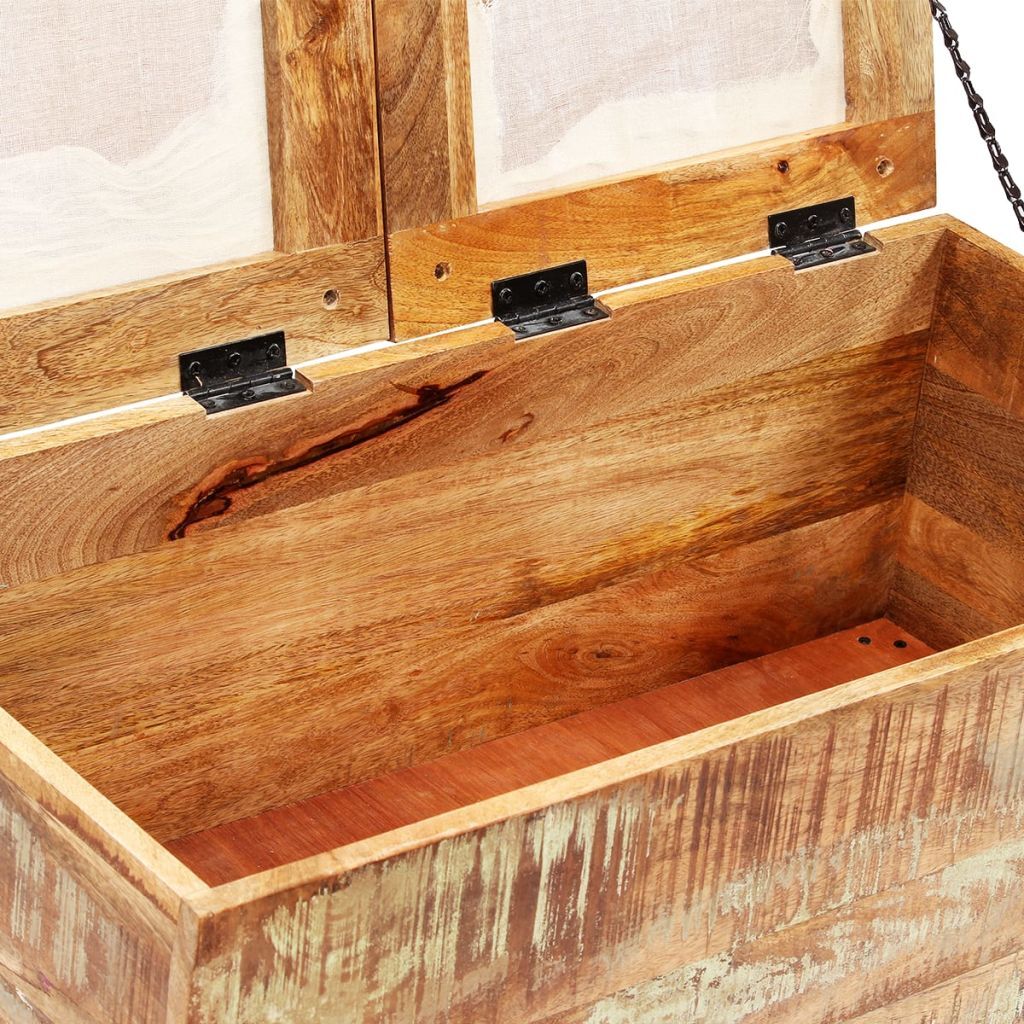 "Cameron" Storage Bench Solid Reclaimed Wood 80x40x40 cm