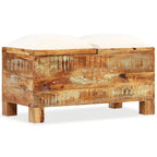 "Cameron" Storage Bench Solid Reclaimed Wood 80x40x40 cm