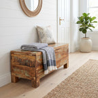 "Cameron" Storage Bench Solid Reclaimed Wood 80x40x40 cm