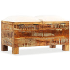"Cameron" Storage Bench Solid Reclaimed Wood 80x40x40 cm