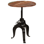 "Priory" Bar Table Solid Reclaimed Wood 75x(76-110) cm