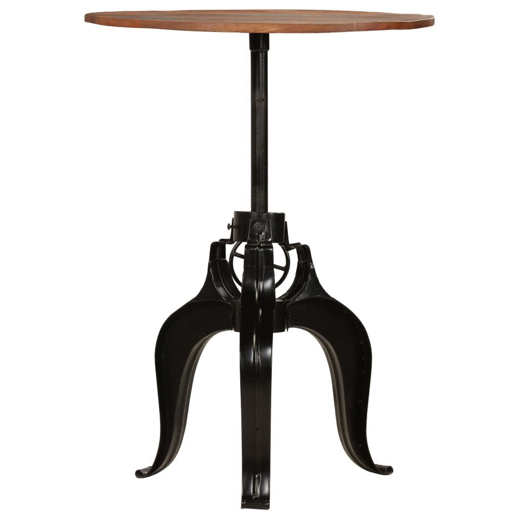 "Priory" Bar Table Solid Reclaimed Wood 75x(76-110) cm