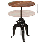 "Priory" Bar Table Solid Reclaimed Wood 75x(76-110) cm