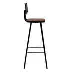 "Carole" Bar Chairs 4 pcs Solid Reclaimed Wood
