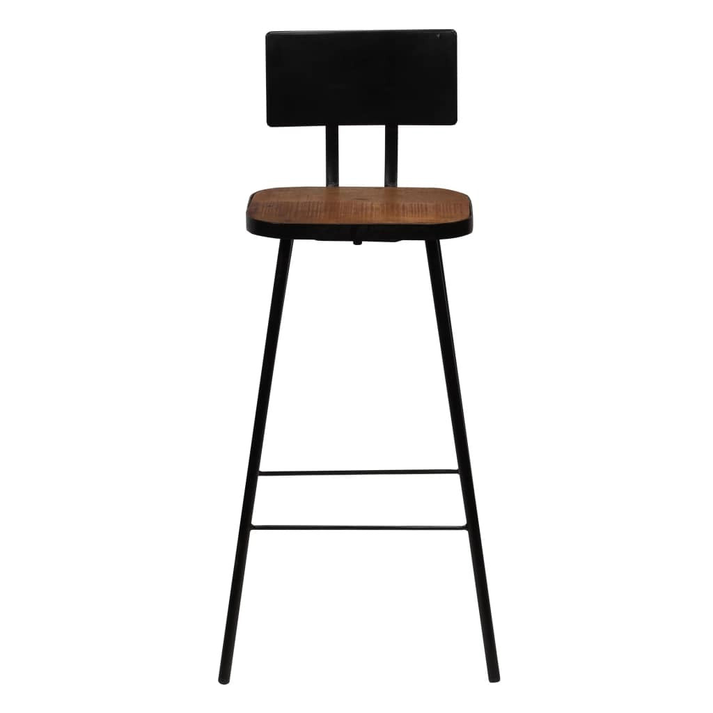 "Carole" Bar Chairs 4 pcs Solid Reclaimed Wood