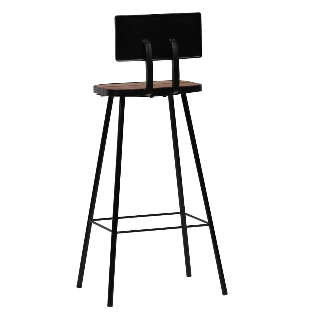 "Carole" Bar Chairs 4 pcs Solid Reclaimed Wood