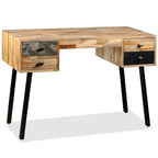 "Carver" Writing Desk 110x50x76 cm Solid Reclaimed Teak