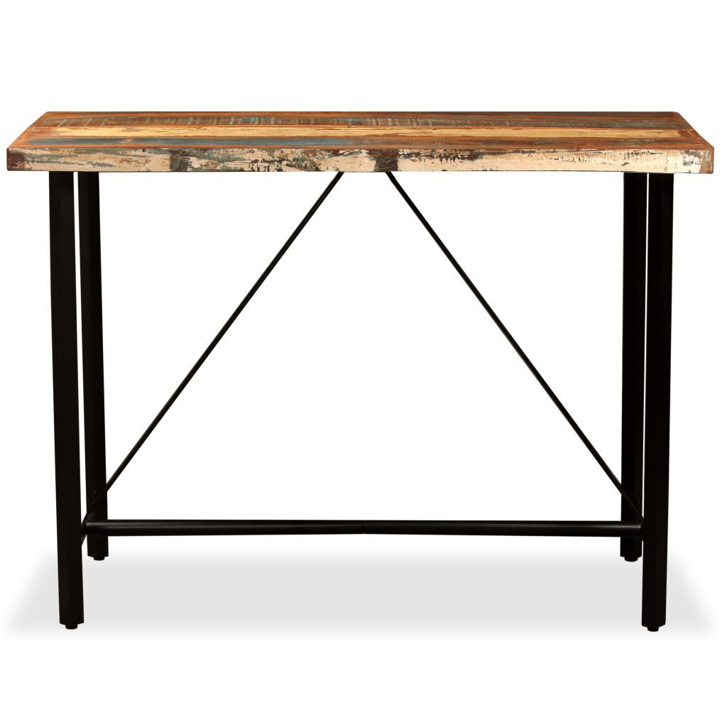 "Charles" Bar Table 120x60x107 cm Solid Reclaimed Wood