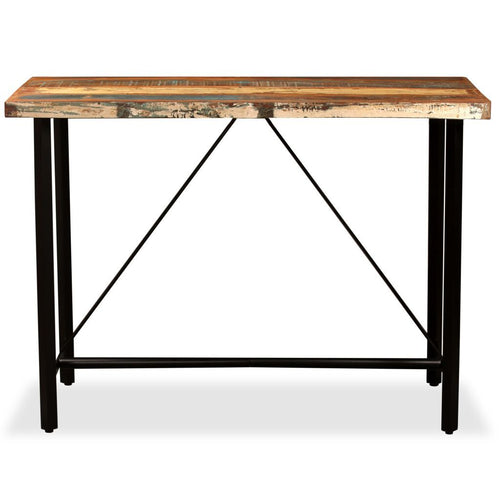 "Charles" Bar Table 120x60x107 cm Solid Reclaimed Wood