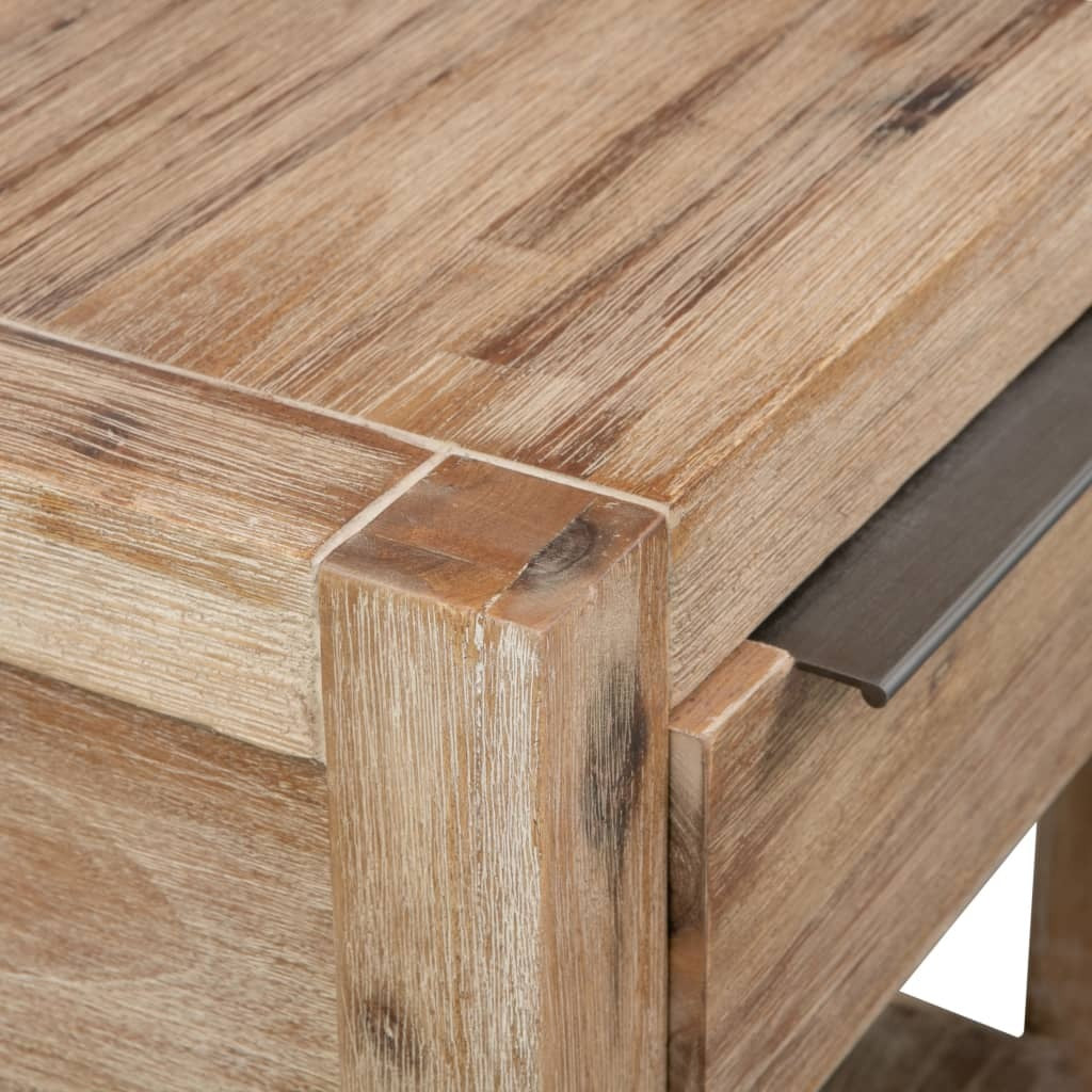 "Chepstow" Nightstand with Drawer 40x30x48 cm Solid Acacia Wood