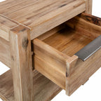 "Chepstow" Nightstand with Drawer 40x30x48 cm Solid Acacia Wood