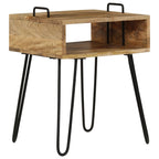 "Columbia" Bedside Table Solid Mango Wood 40x34x47 cm