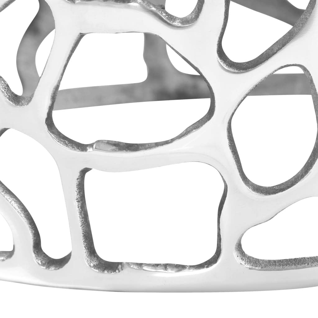 "Simpson" Polished Casted Aluminum Coffee Table 70 cm