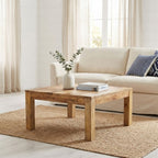 "Ackling" Coffee Table 80x80x40 cm Solid Mango Wood