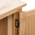 "Castle Pines" Solid Oak Wood Corner Cabinet 80x33.5x78 cm