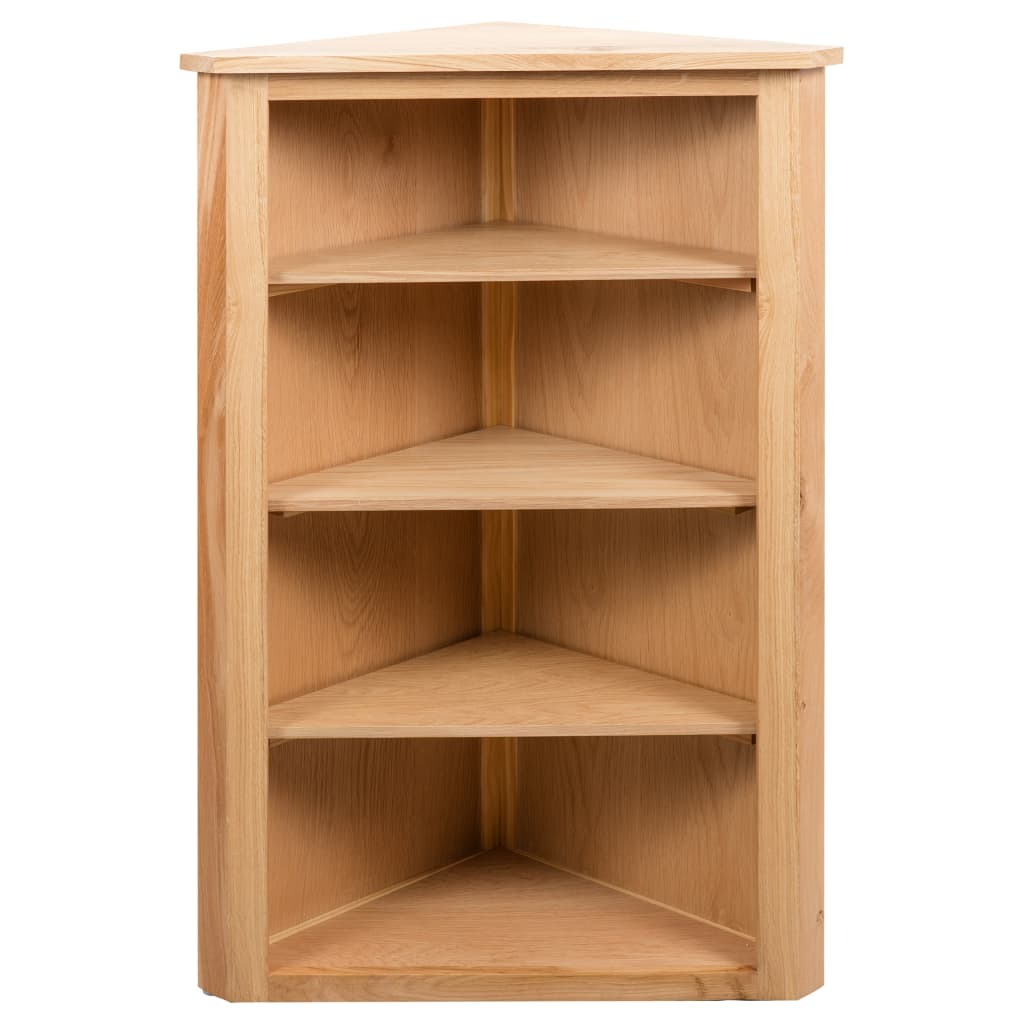 "Jacaranda" Solid Oak Wood Corner Shelf 59x36x100 cm