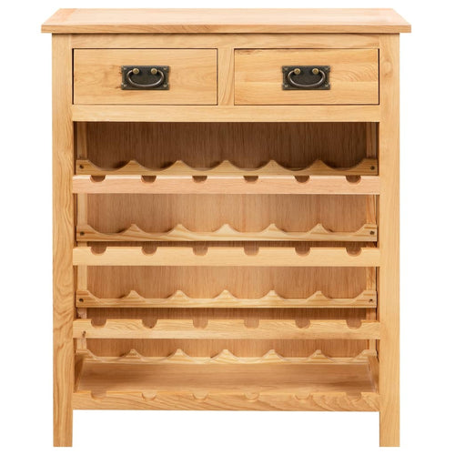 "Brokenwood" Solid Oak Wood Wine Cabinet 72x32x90 cm
