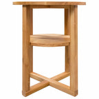 "Callistemon" Solid Oak Wood Side Table 40x50 cm
