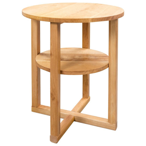 "Callistemon" Solid Oak Wood Side Table 40x50 cm