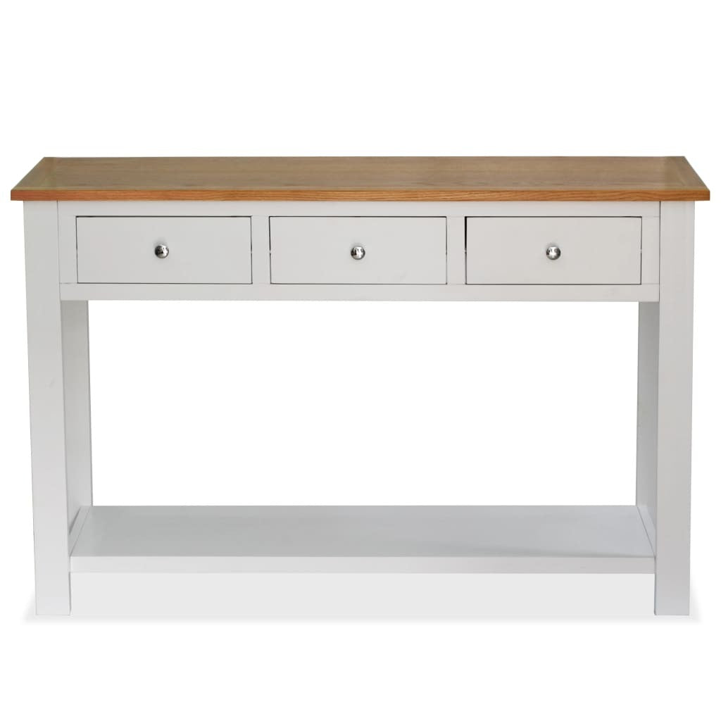 "Ridgehaven" Solid Oak Wood Console Table 118x35x77 cm