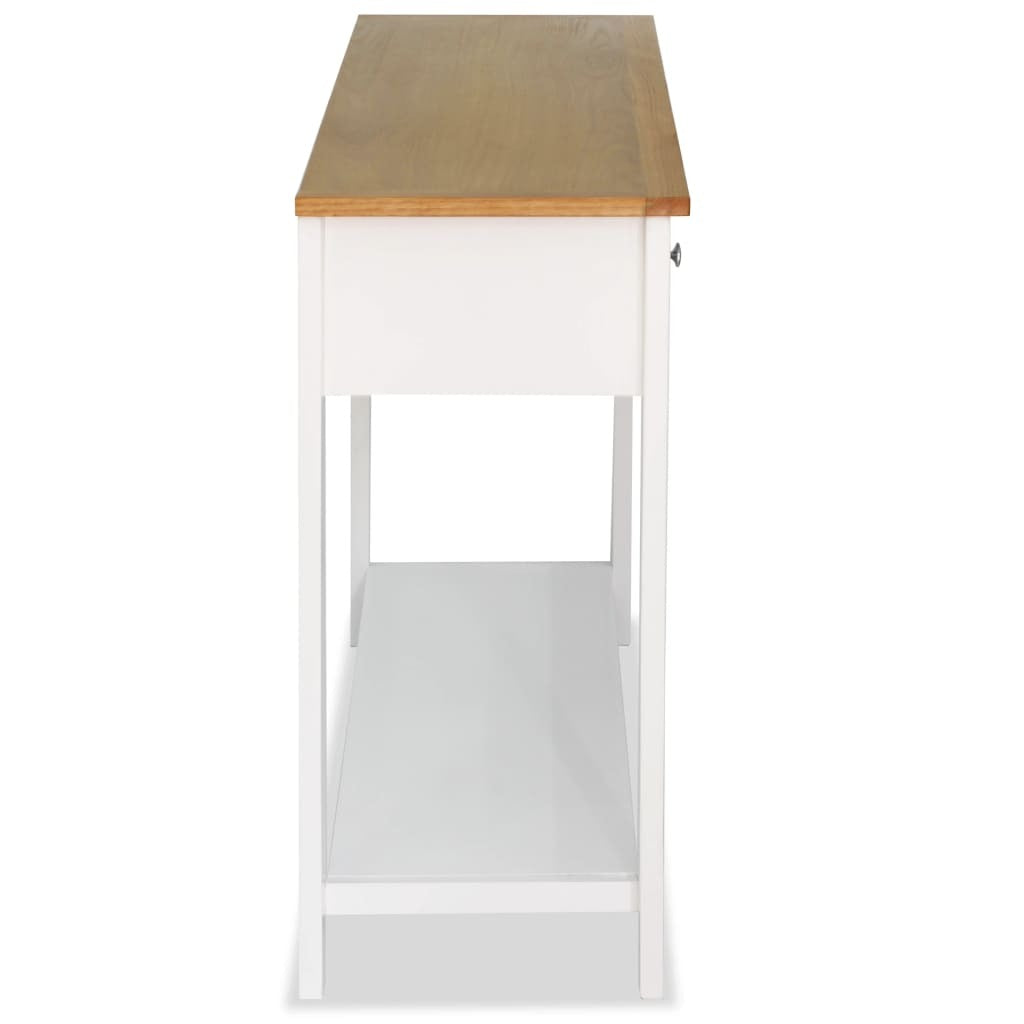 "Ridgehaven" Solid Oak Wood Console Table 118x35x77 cm