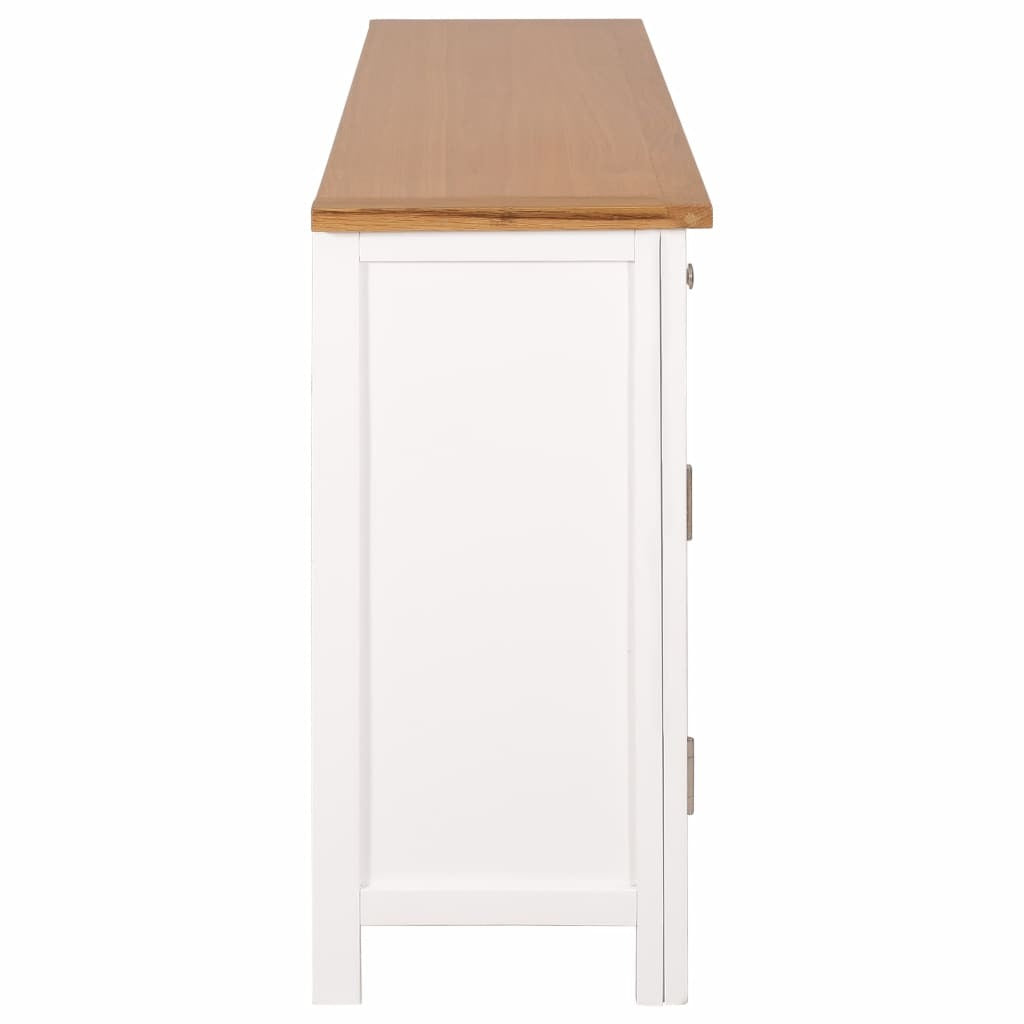 "Woodlands" Solid Oak Wood Sideboard 110x33.5x70 cm