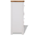 "Railway" Sideboard 90x33.5x83 cm Solid Oak Wood